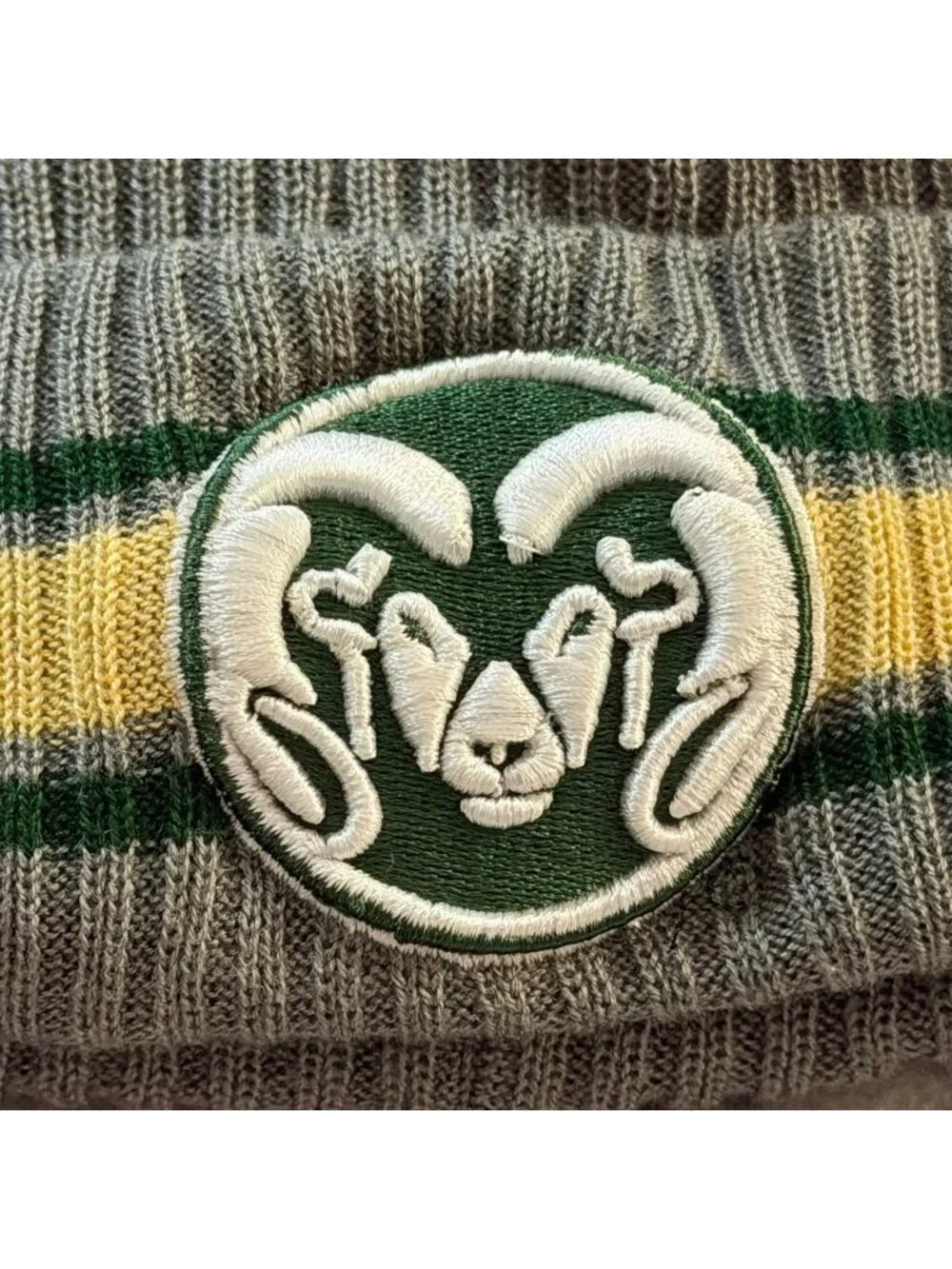 Under Armour Colorado State Rams Beanie Pom Hat OSFA ColdGear